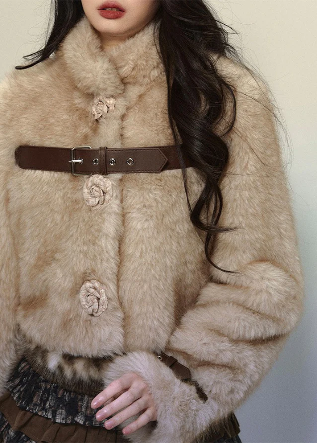 Eco-Friendly Faux Fur Short Coat - Image 3