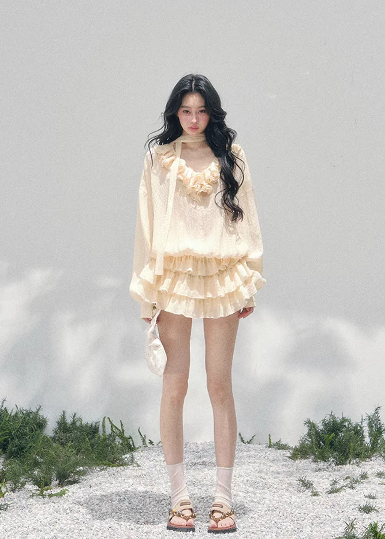 Evening Breeze Cake Mini Dress - Image 11