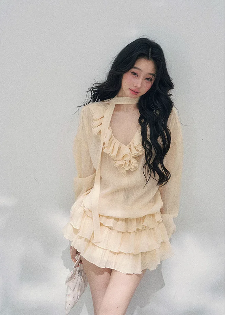 Evening Breeze Cake Mini Dress - Image 13