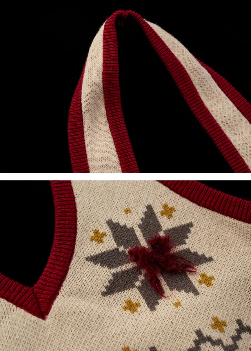 Fair Isle Halter Knit Vest - Image 16