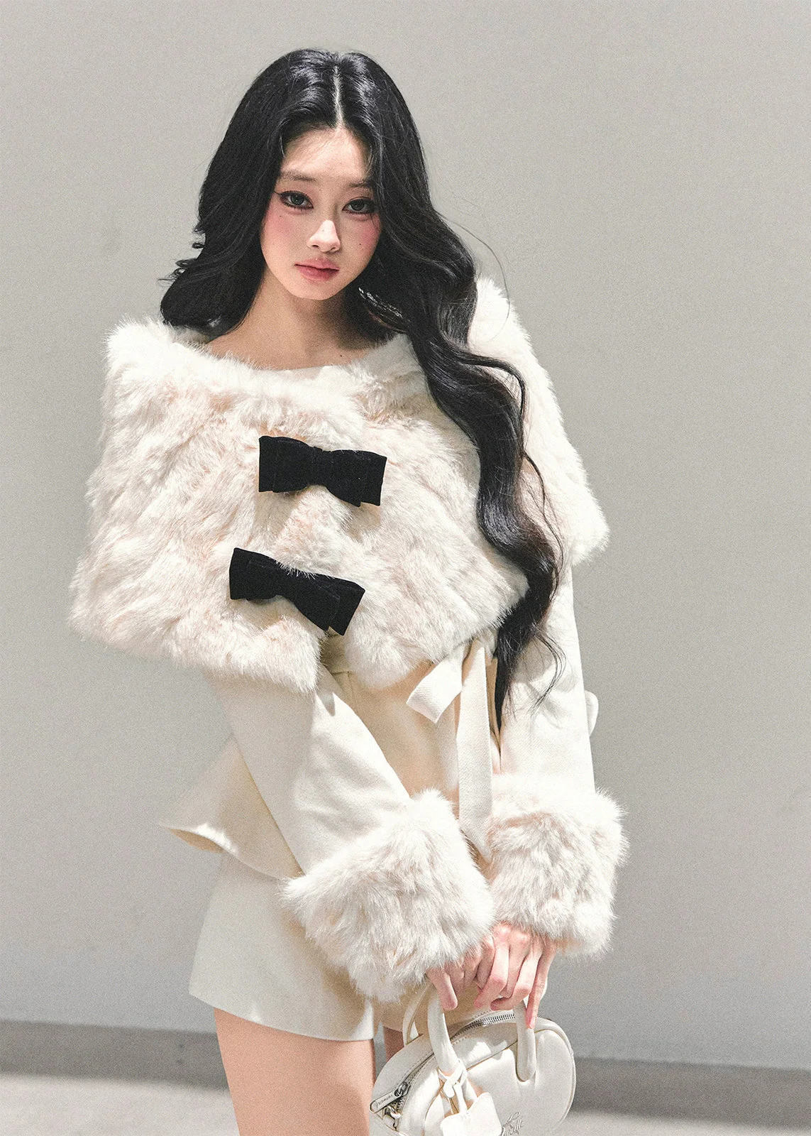 Fairytale Bow Fur Ensemble Set
