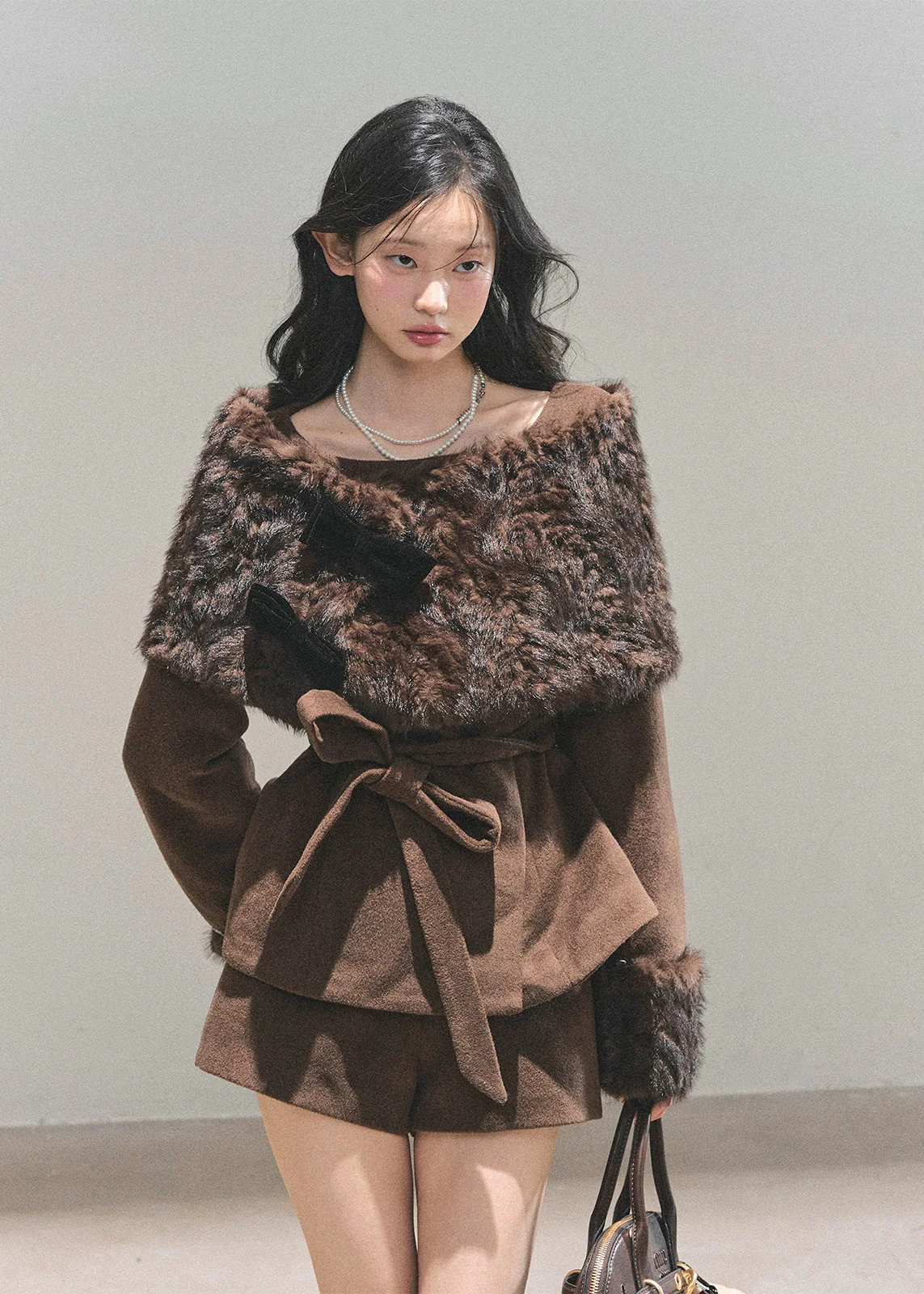 Fairytale Bow Fur Ensemble Set - Image 2