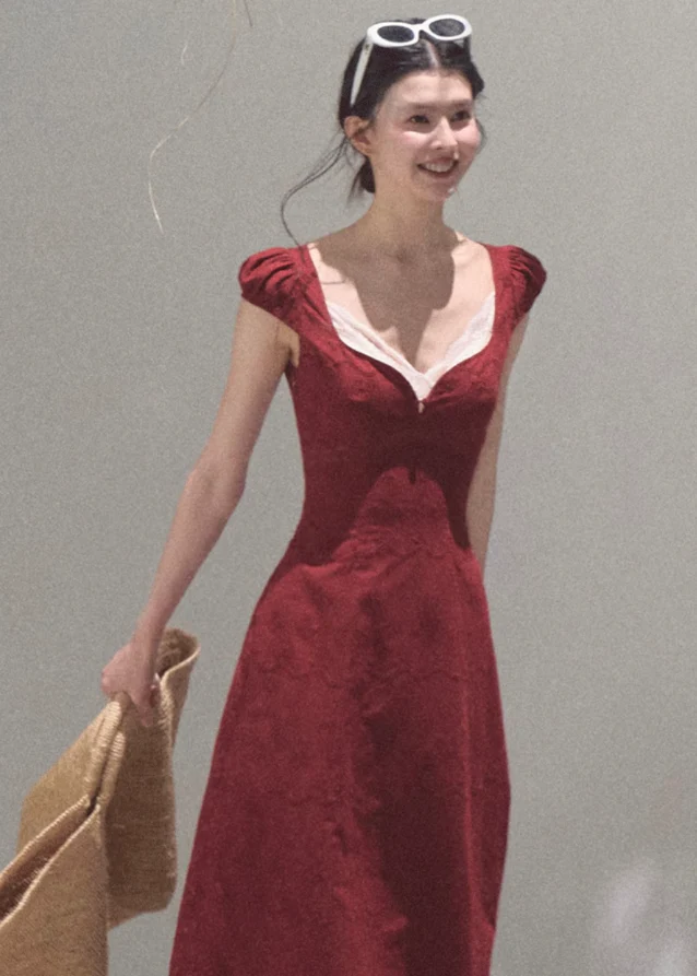 Bohemian Cotton Floral Tea Dress - Image 4