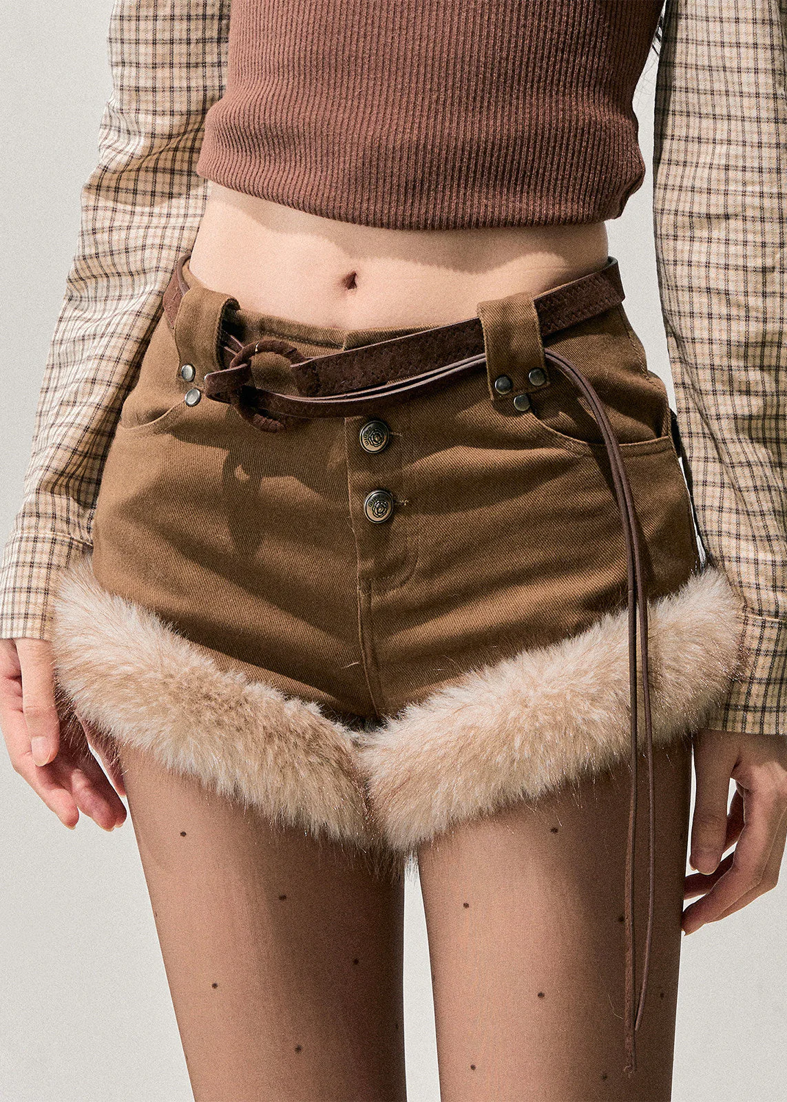 Featherstep Winter Plush Shorts