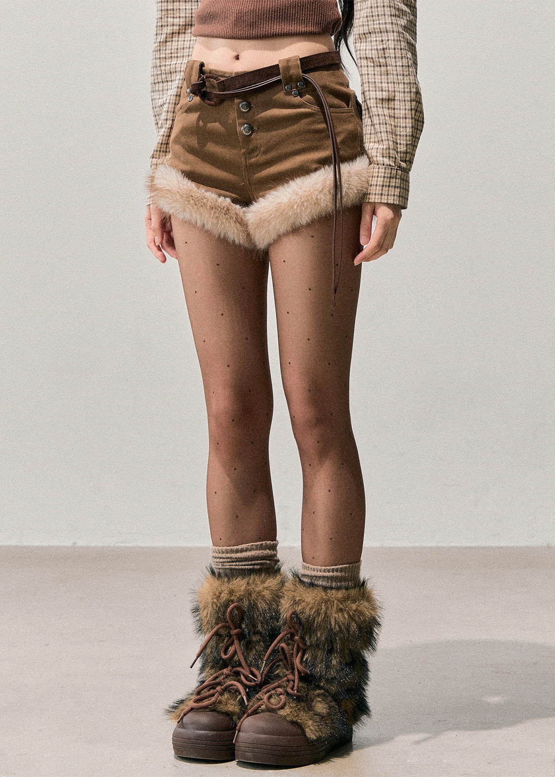 Featherstep Winter Plush Shorts - Image 4
