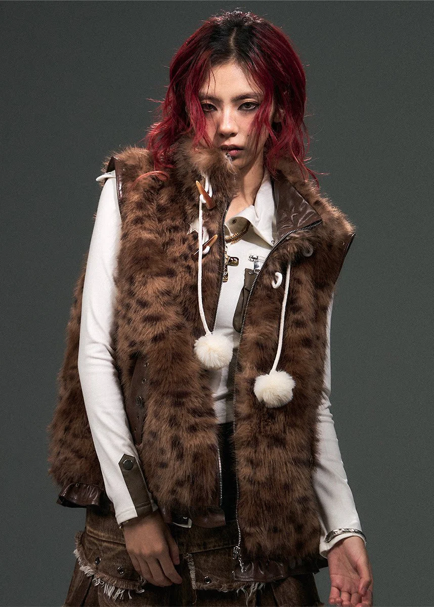 Feral Echo Leopard Vest