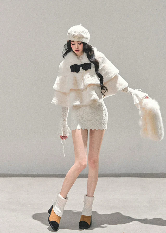 First Snow French Cape Coat - Image 3
