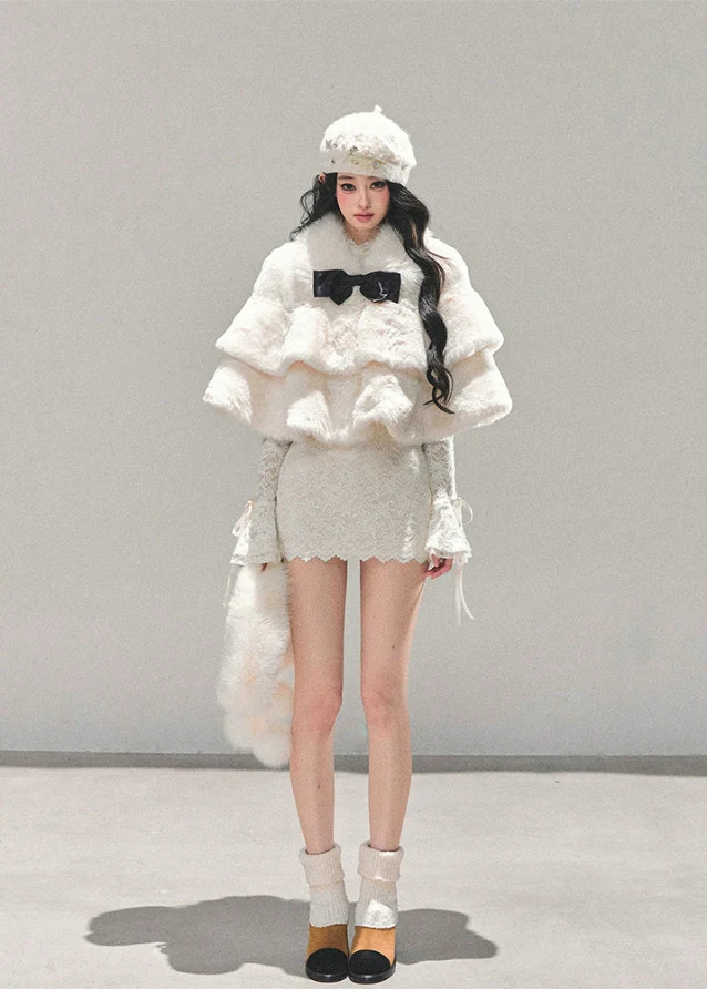 First Snow French Cape Coat - Image 4