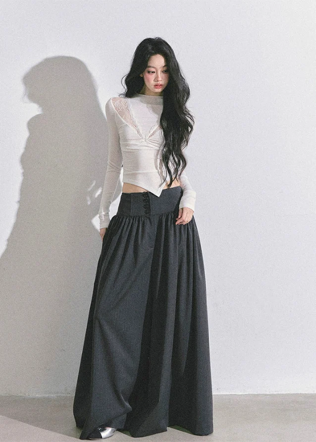 Fleur Irregular Lace Patch Long Sleeve - Image 3