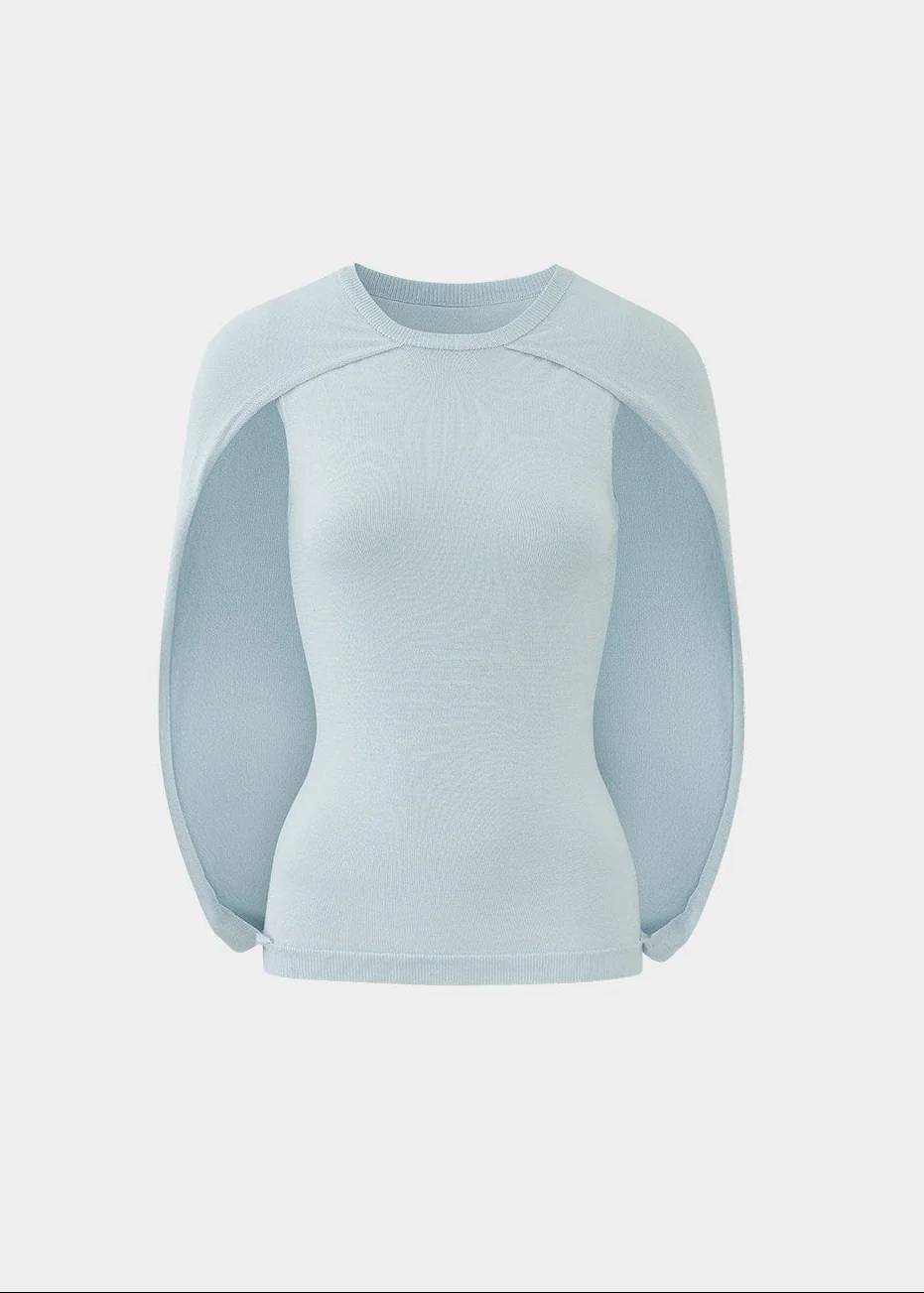 Flow Cape Lyocell Knit Top - Image 22