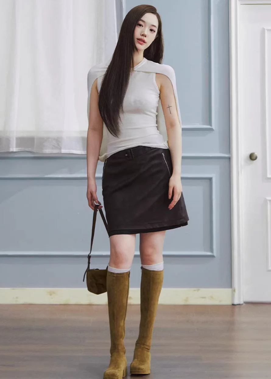 Flow Cape Lyocell Knit Top - Image 5