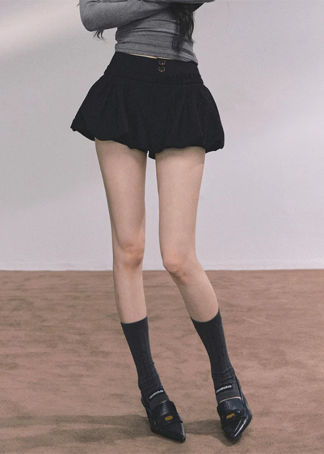 French Bloom High-Waist Bud Mini Skirt - Image 5