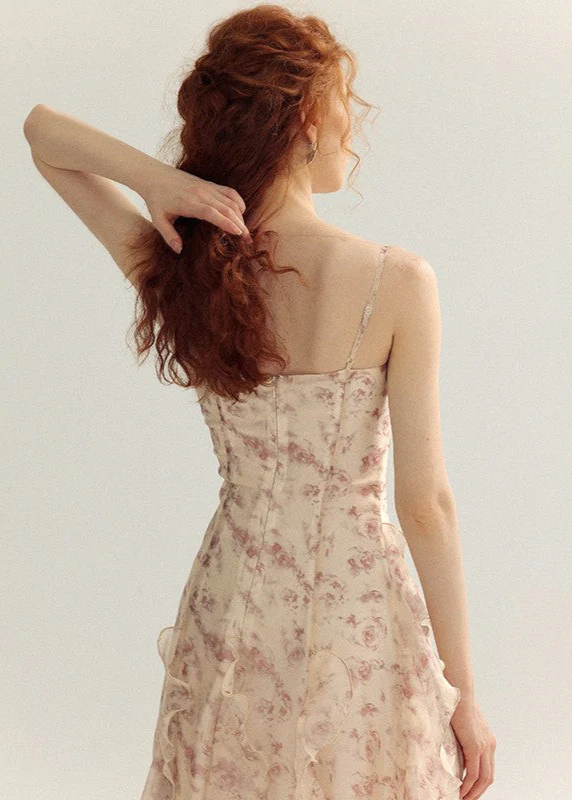 Floral Lace French Slip Dress - Image 3