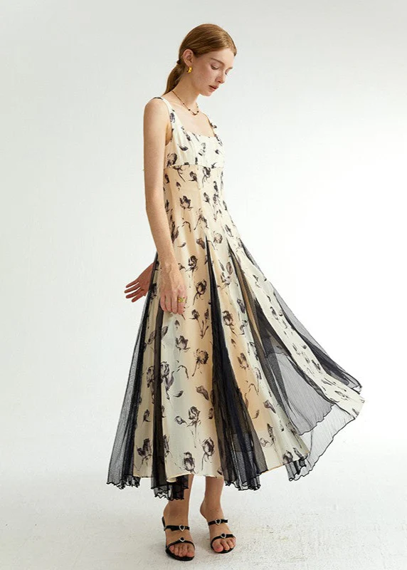 Suspender Long Tea Dress