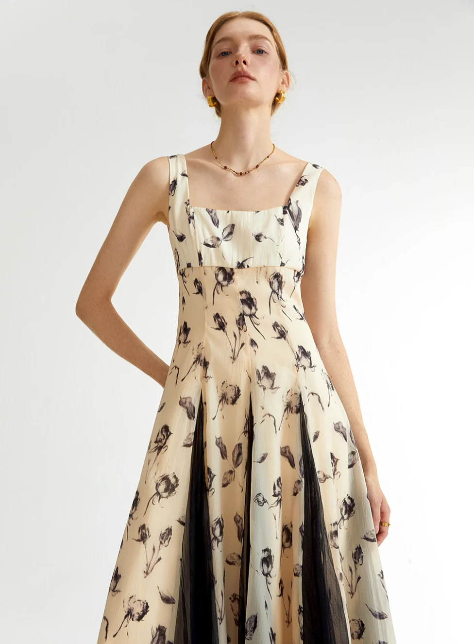 Suspender Long Tea Dress - Image 4