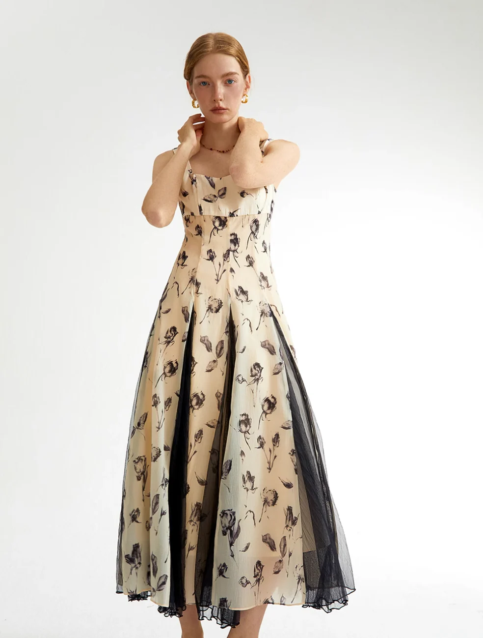 Suspender Long Tea Dress - Image 7