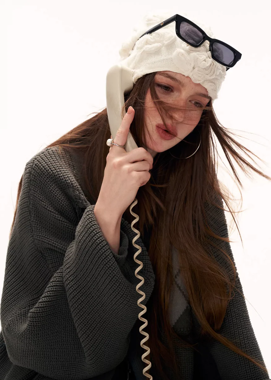 Fringe Patch Oversized Knit - Image 3
