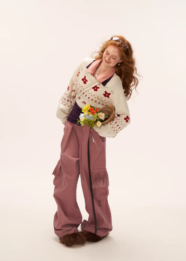 Fringed Cord Pants - Image 4
