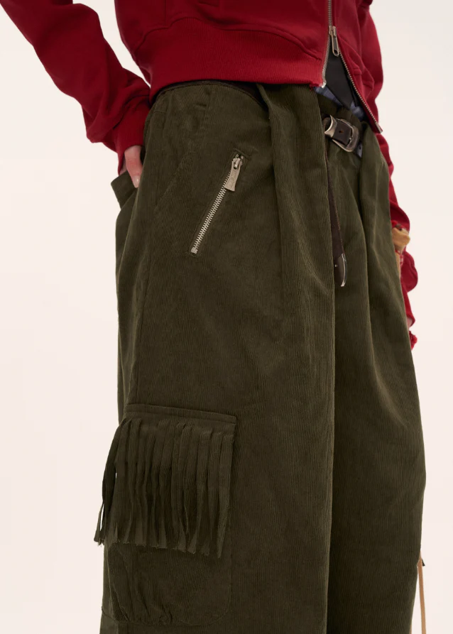 Fringed Cord Pants - Image 8