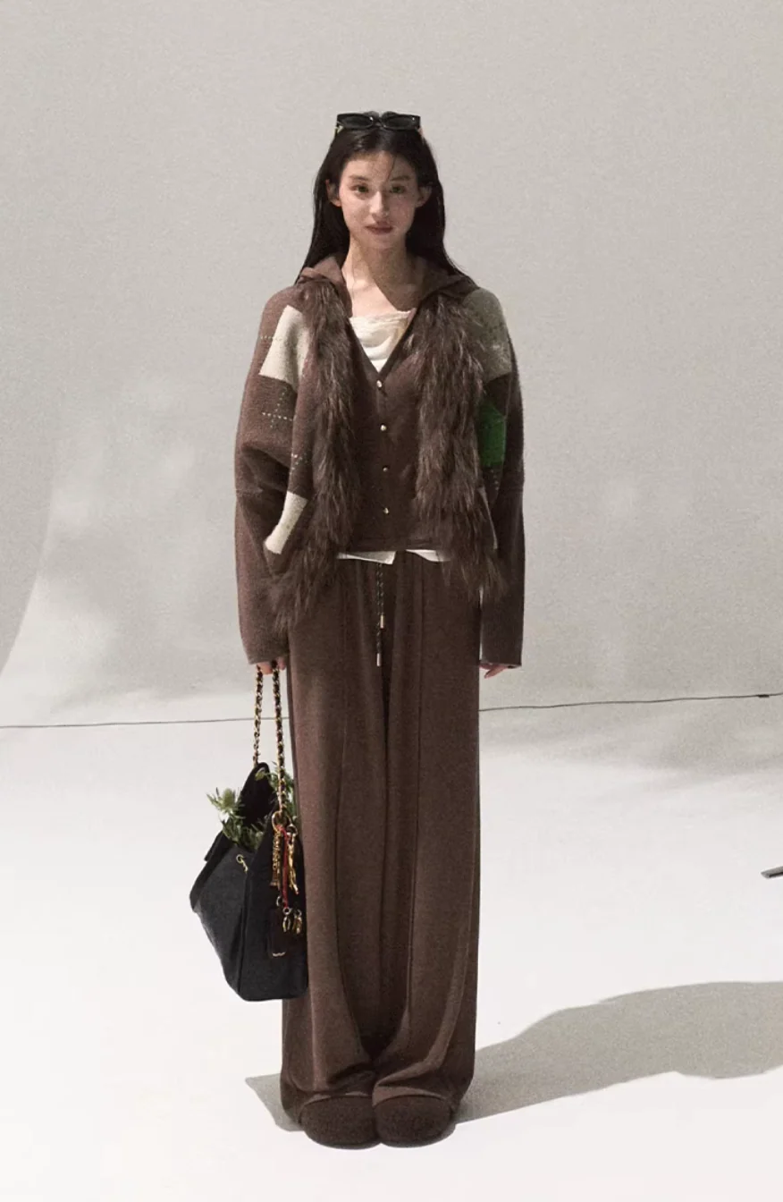 Frost District Raccoon Knit Coat - Image 2