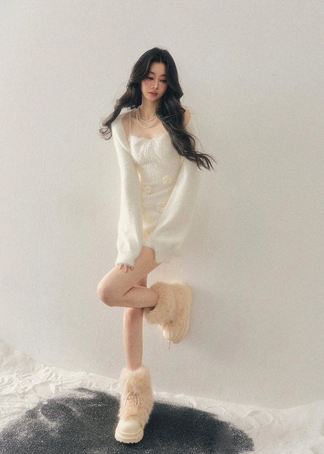 Frost Petal Slip Dress - Image 14
