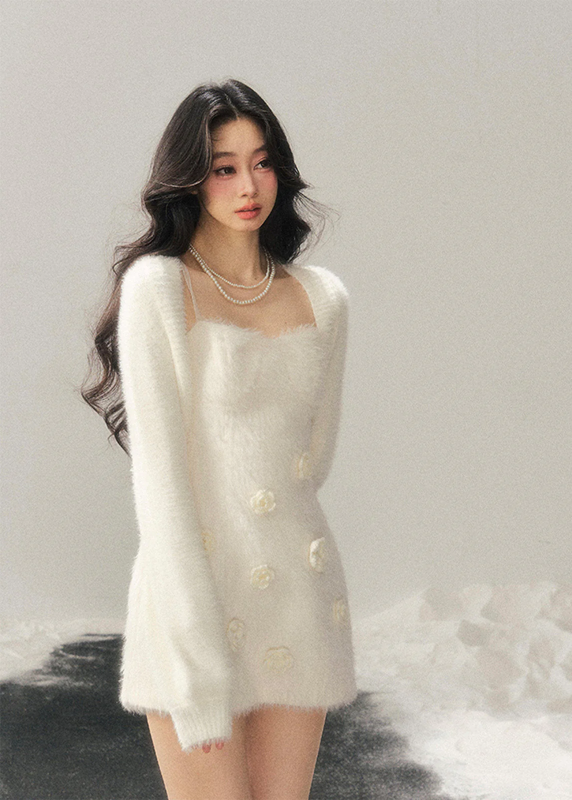 Frost Petal Slip Dress - Image 2