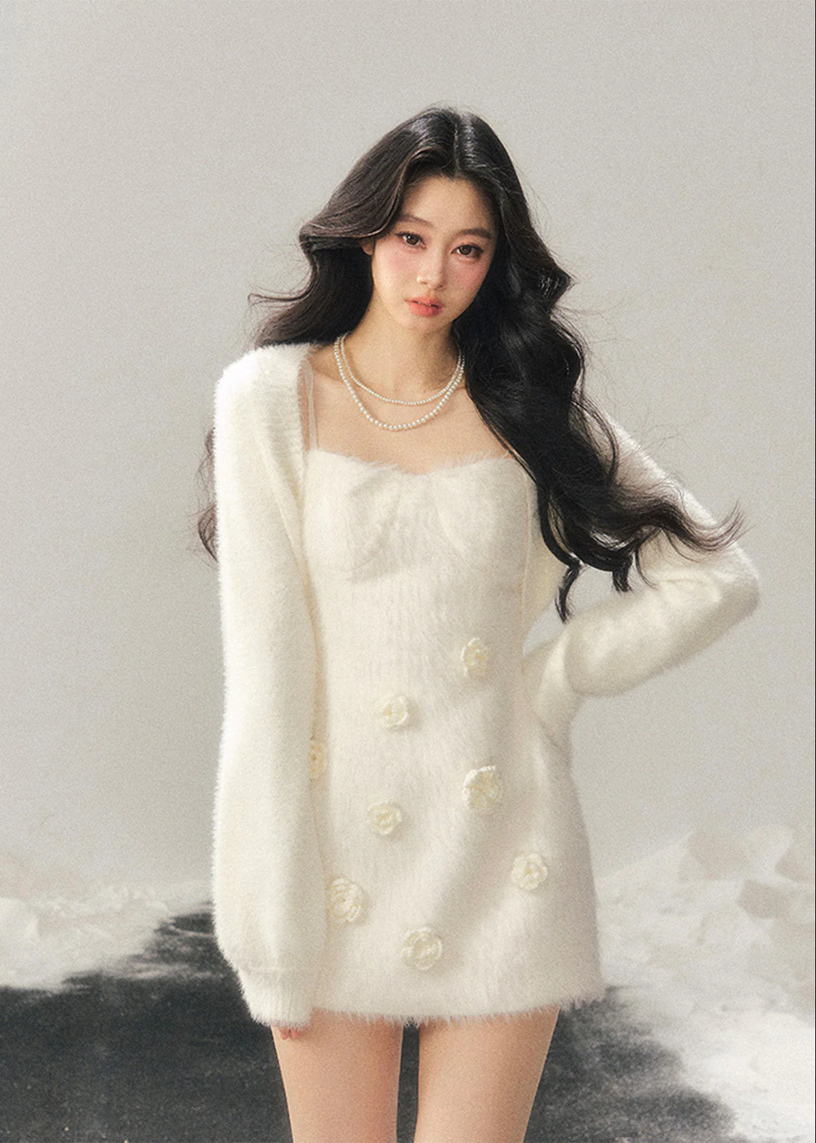 Frost Petal Slip Dress - Image 6