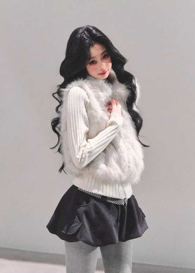 Frost Whisper Faux-Fur Pullover - Image 6