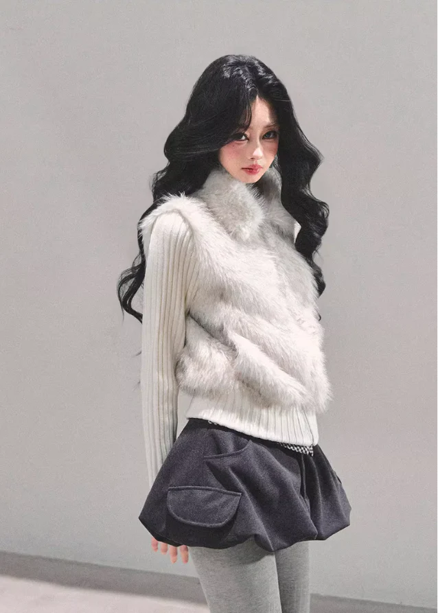 Frost Whisper Faux-Fur Pullover - Image 7