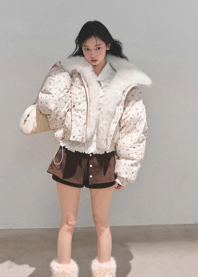 Frost Whisper Short Down Coat - Image 2