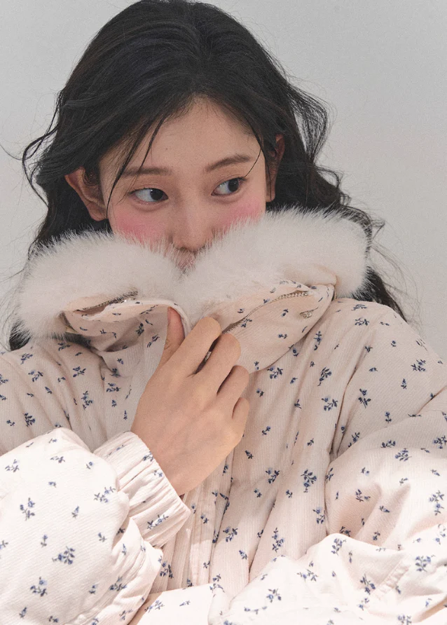 Frost Whisper Short Down Coat - Image 4