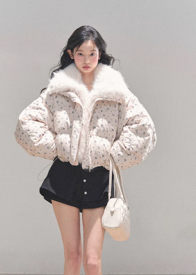 Frost Whisper Short Down Coat - Image 5