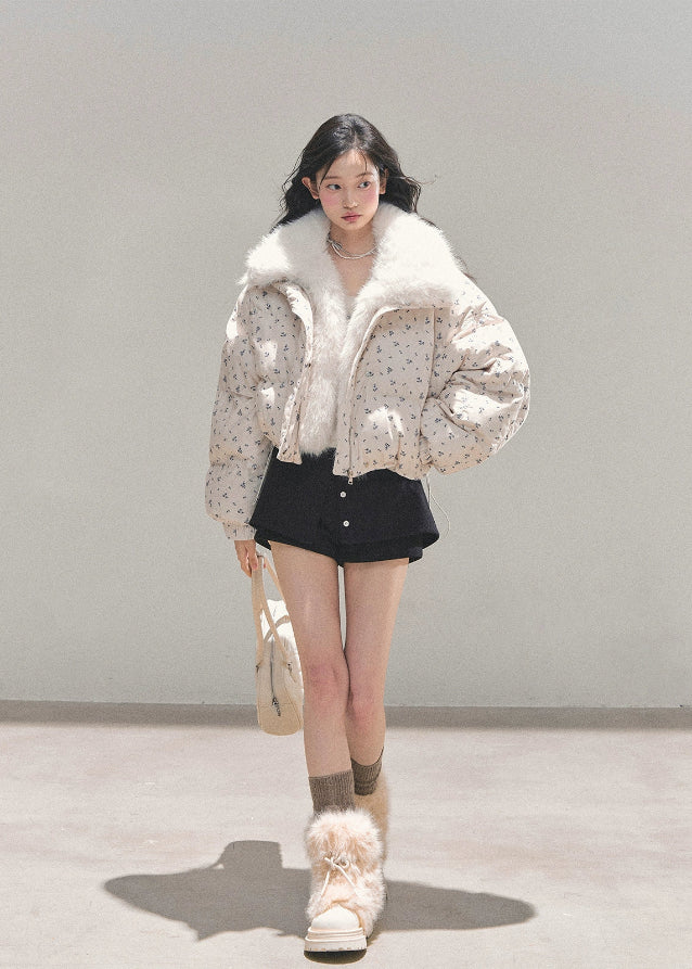 Frost Whisper Short Down Coat - Image 8