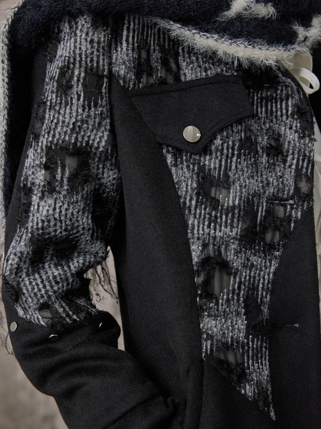 Dark high-end slim-fit Long coat - Image 9