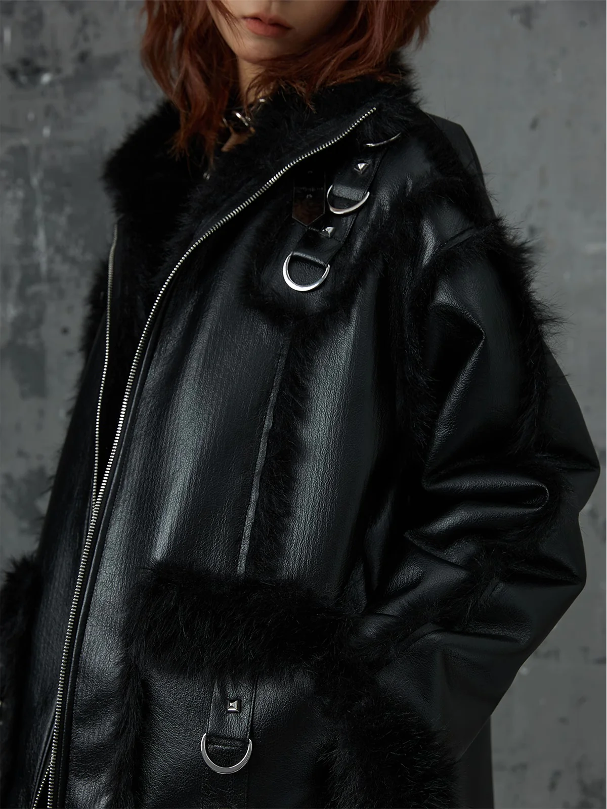 Heavyweight metal fur coat - Image 12