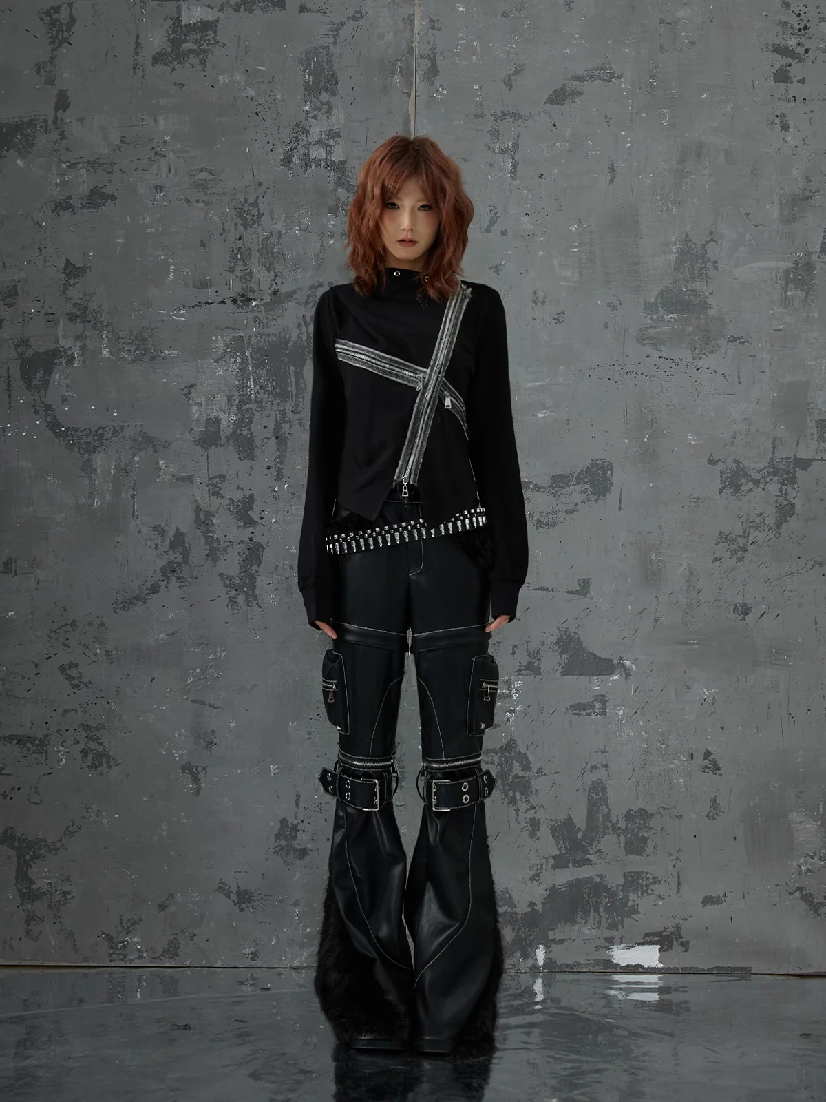 Hooded Bottoming Shirt Top - Image 11