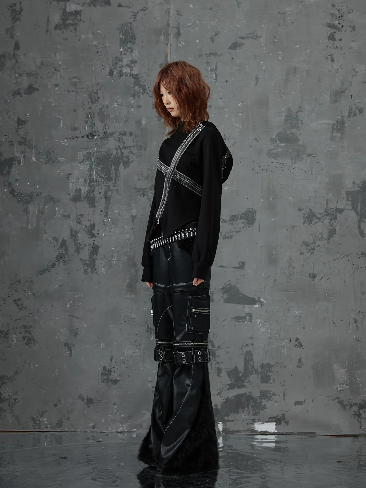 Hooded Bottoming Shirt Top - Image 4