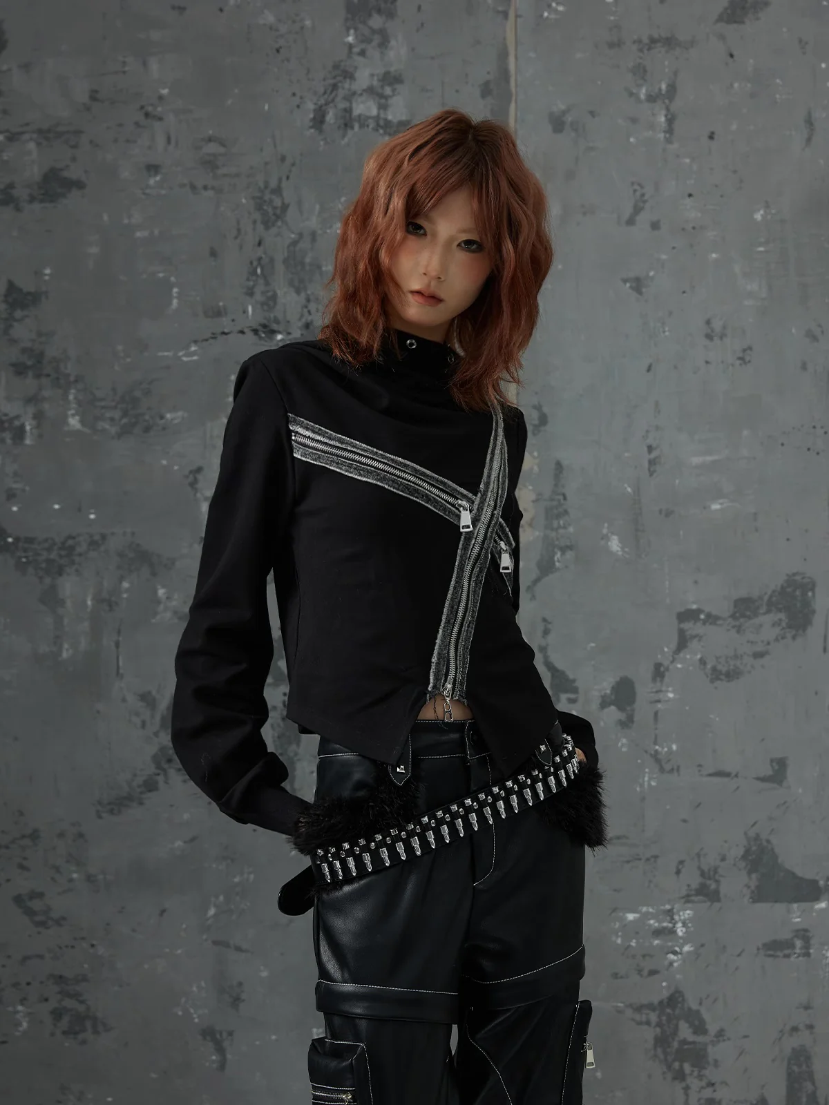Hooded Bottoming Shirt Top - Image 5