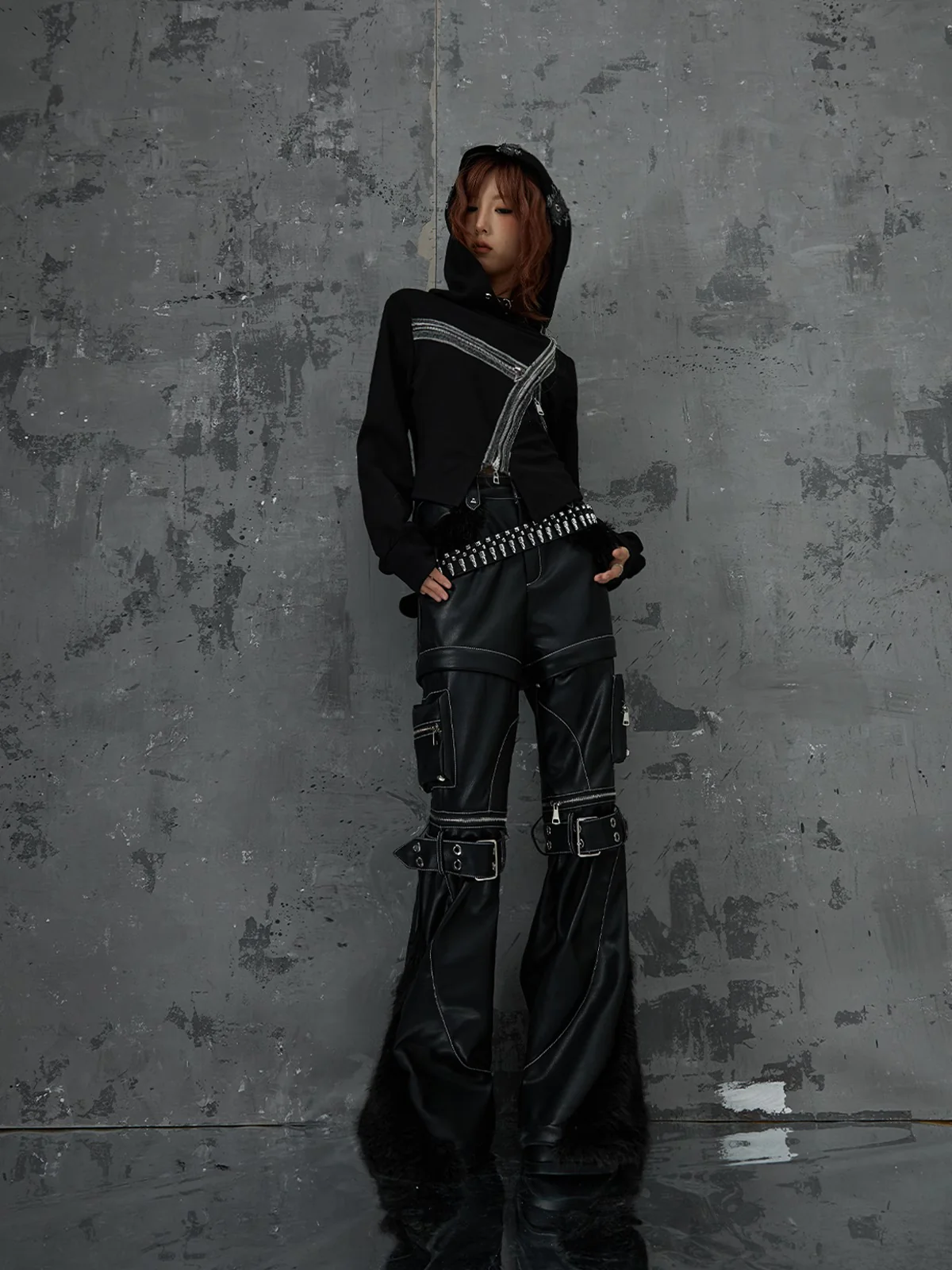 Hooded Bottoming Shirt Top - Image 9