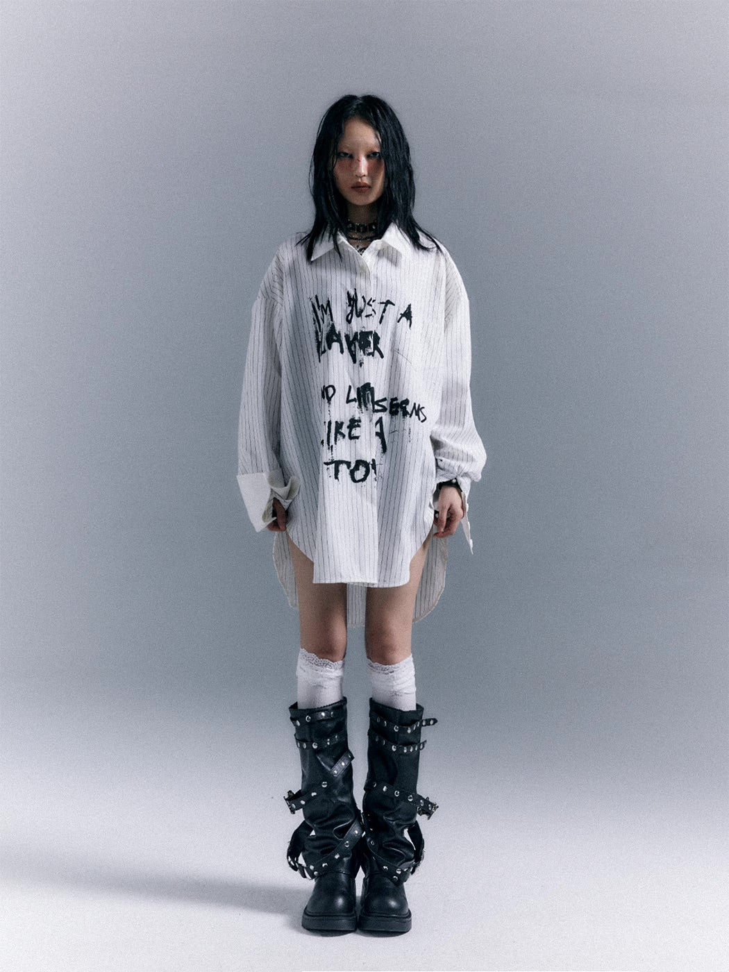 Printed Long Sleeve Shirt Loose - Image 5