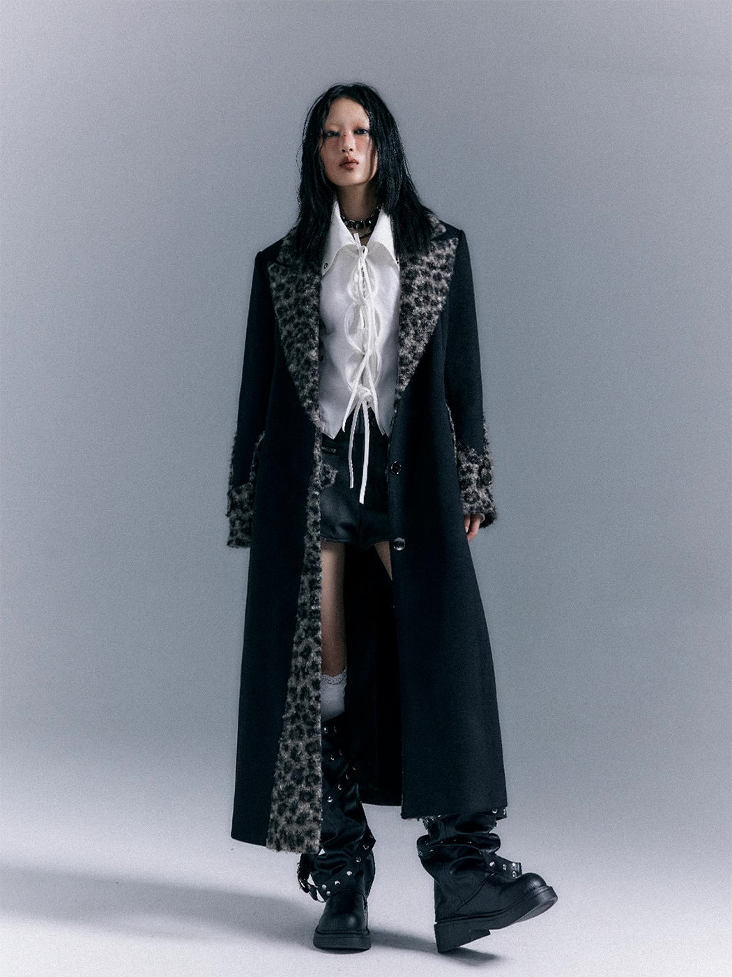 Shoulder pad coat jacket - Image 11