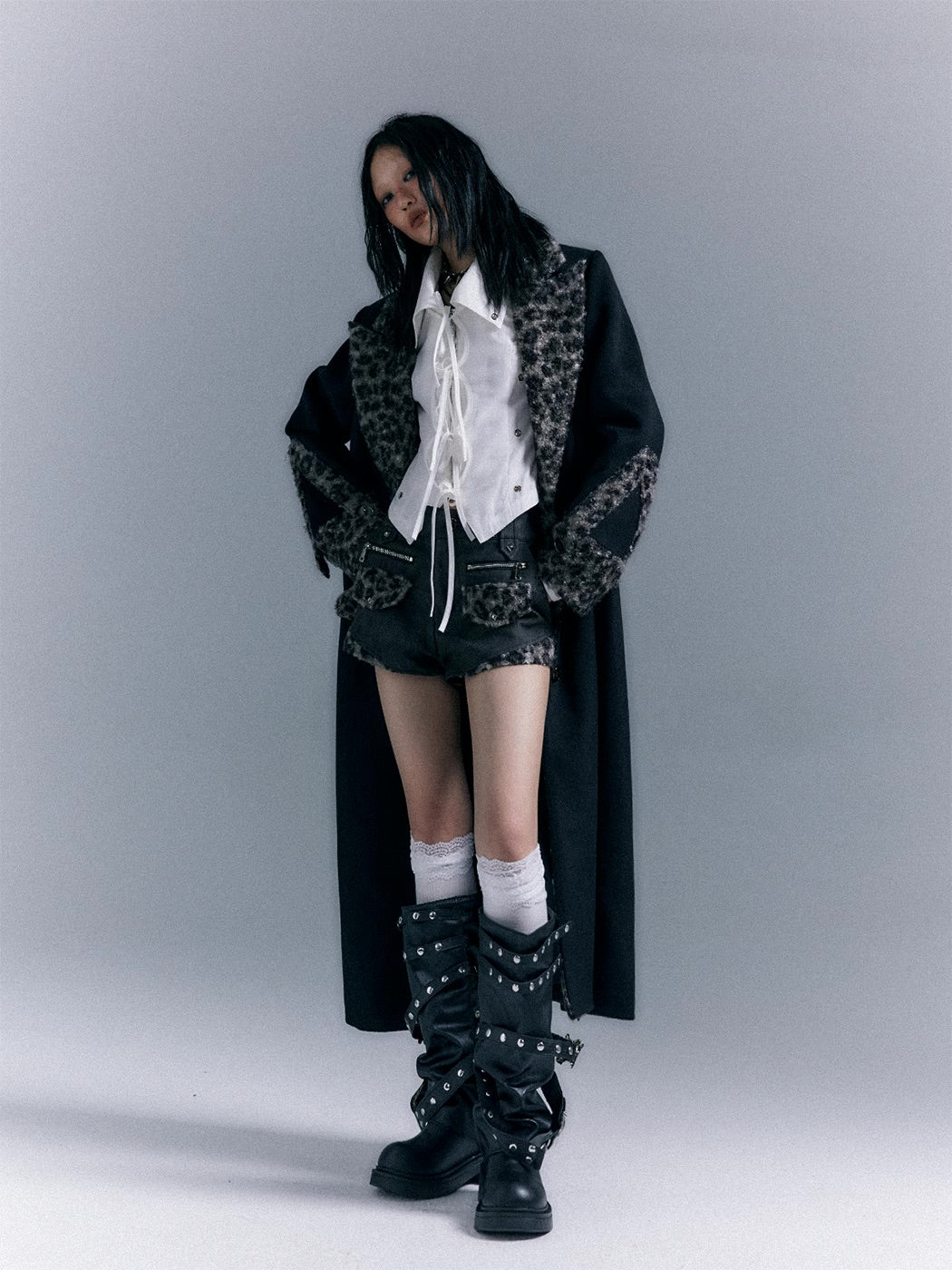 Shoulder pad coat jacket - Image 13