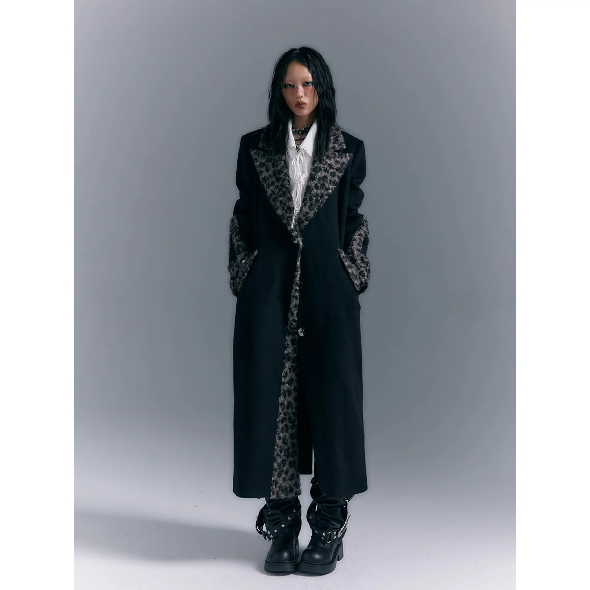 Shoulder pad coat jacket - Image 4