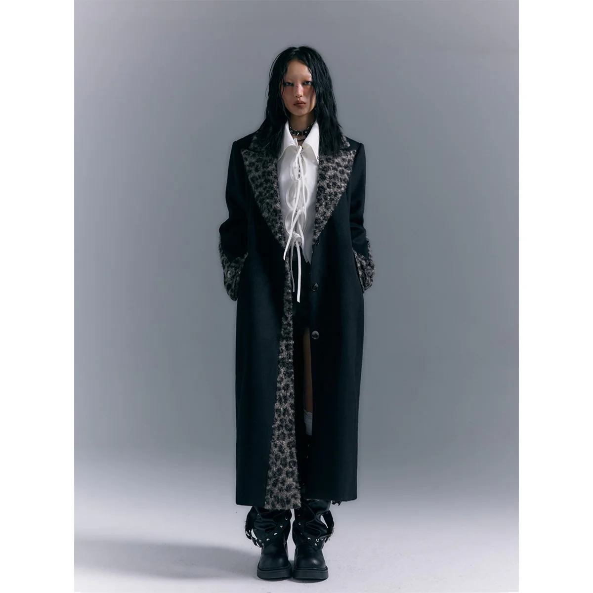 Shoulder pad coat jacket - Image 6