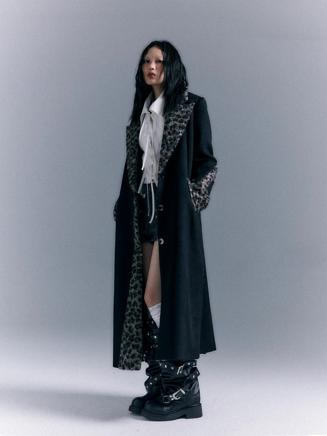 Shoulder pad coat jacket - Image 9