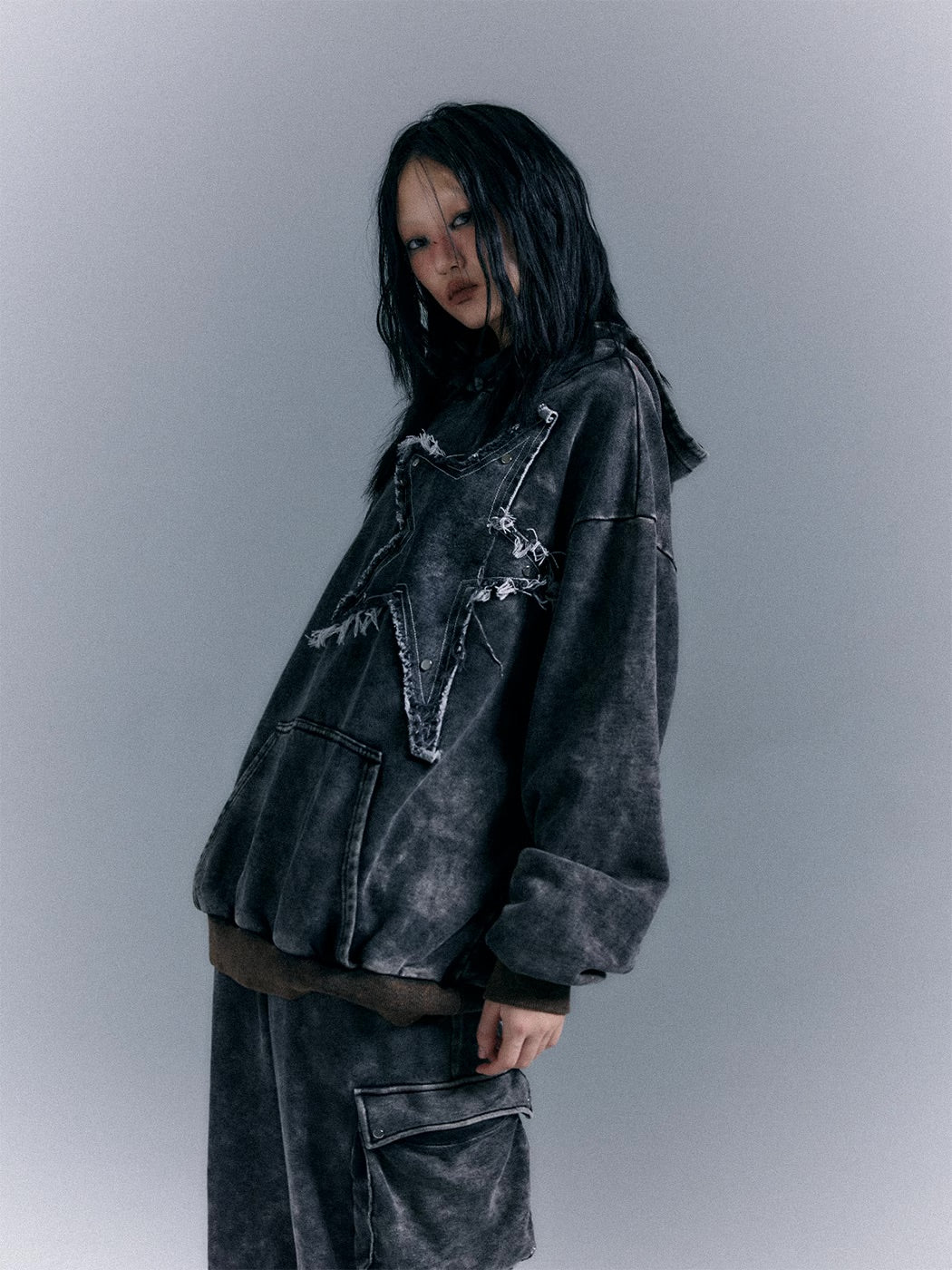 Star Hooded Sweater Loose Hoodie - Image 11