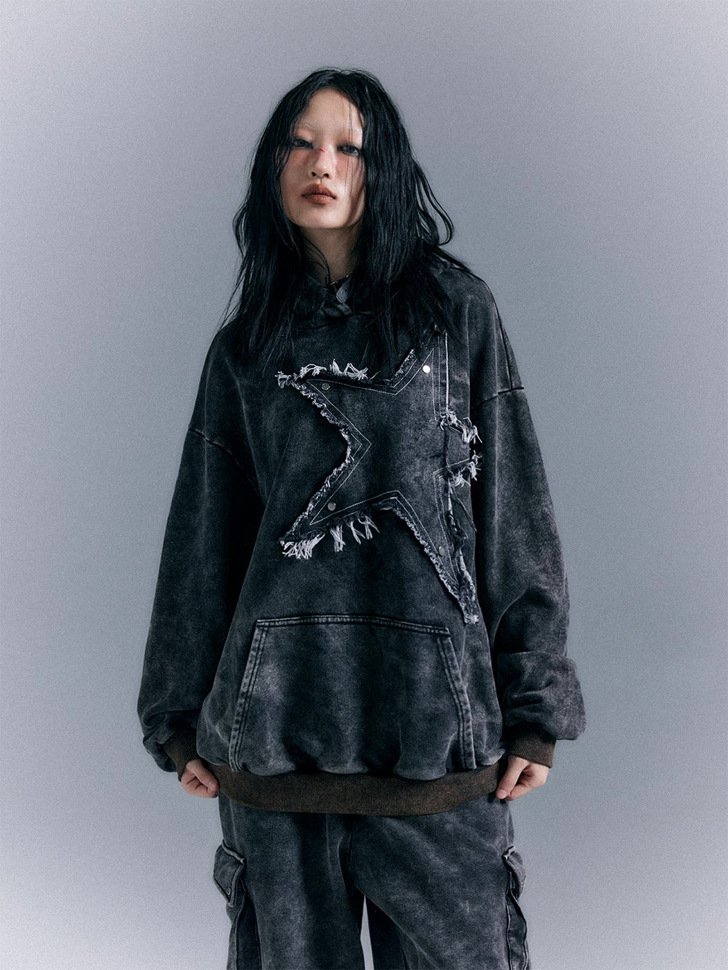 Star Hooded Sweater Loose Hoodie - Image 14