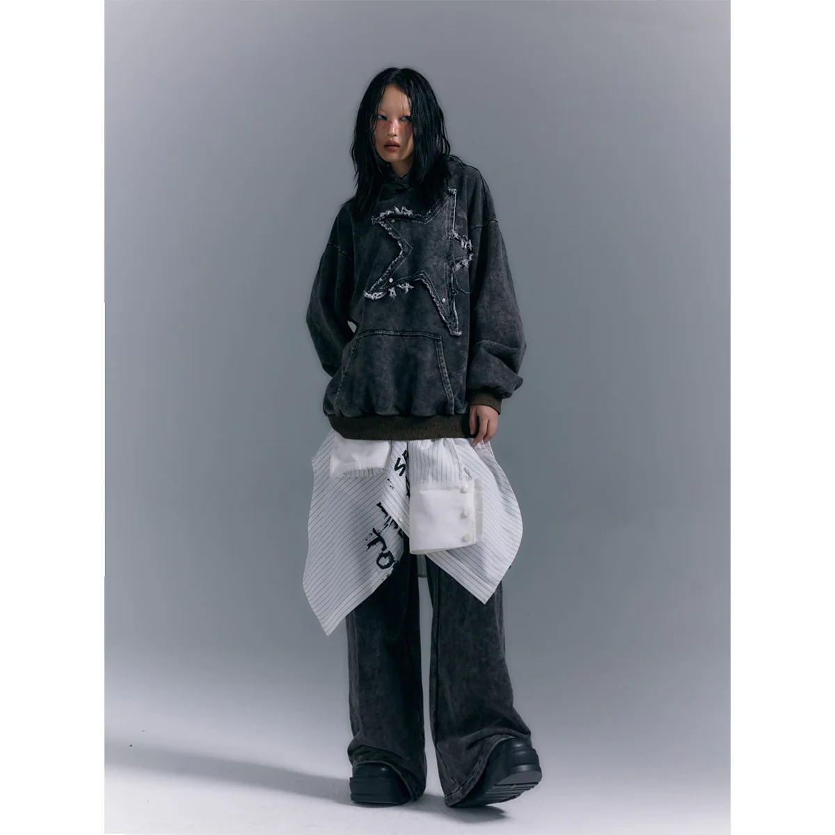 Star Hooded Sweater Loose Hoodie - Image 3