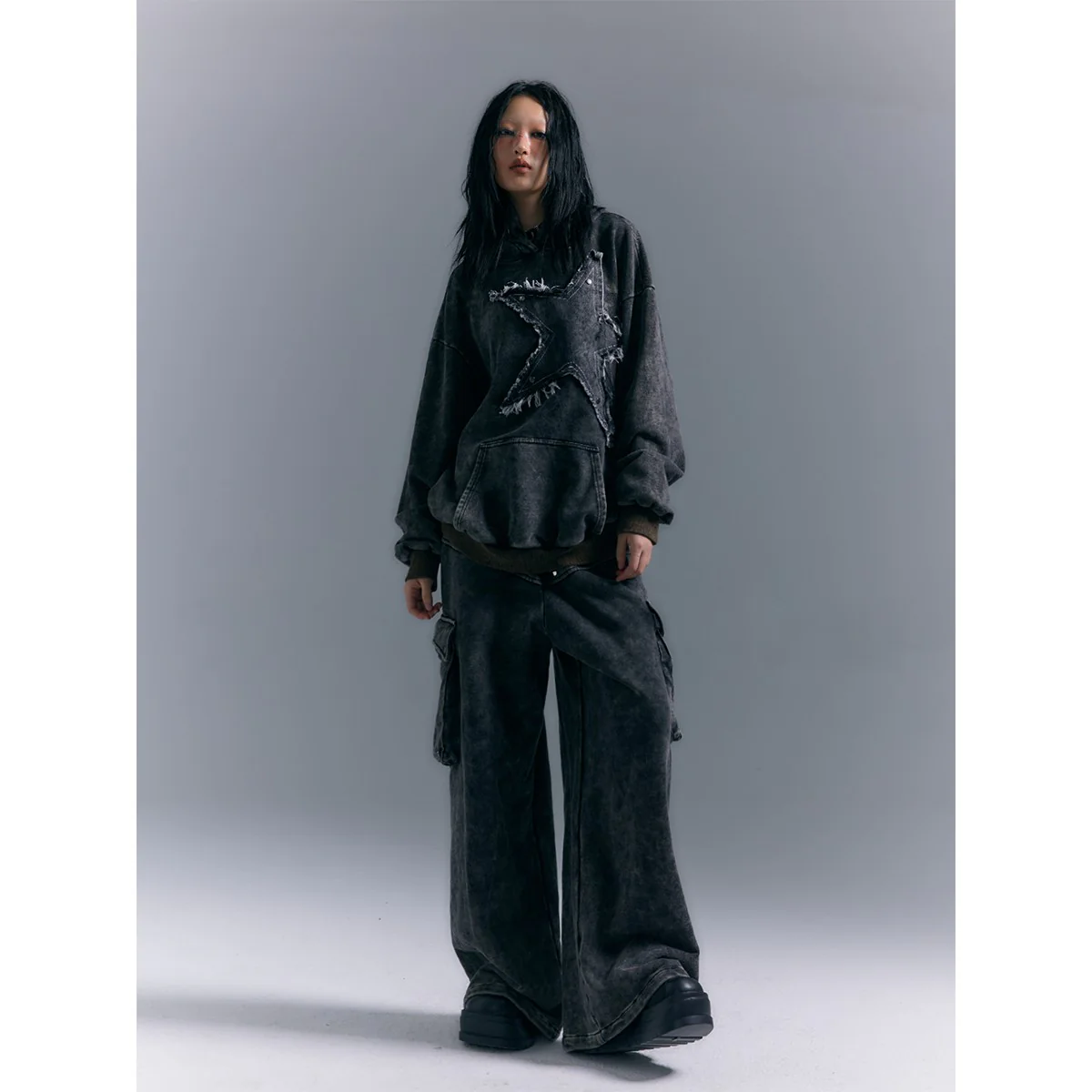 Star Hooded Sweater Loose Hoodie - Image 6
