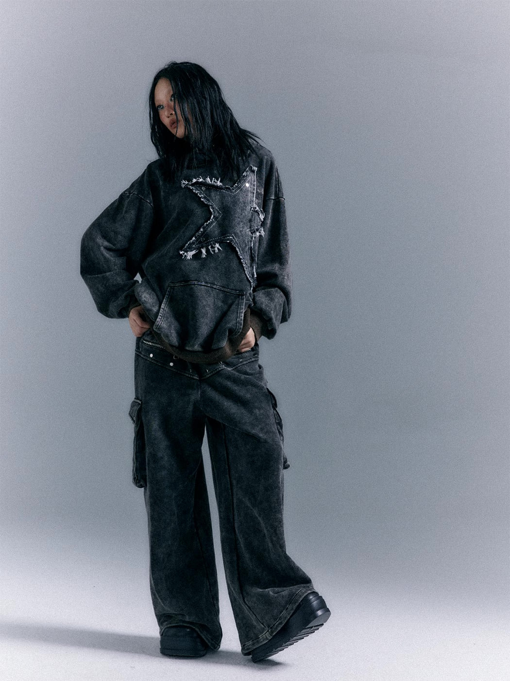 Star Hooded Sweater Loose Hoodie - Image 9